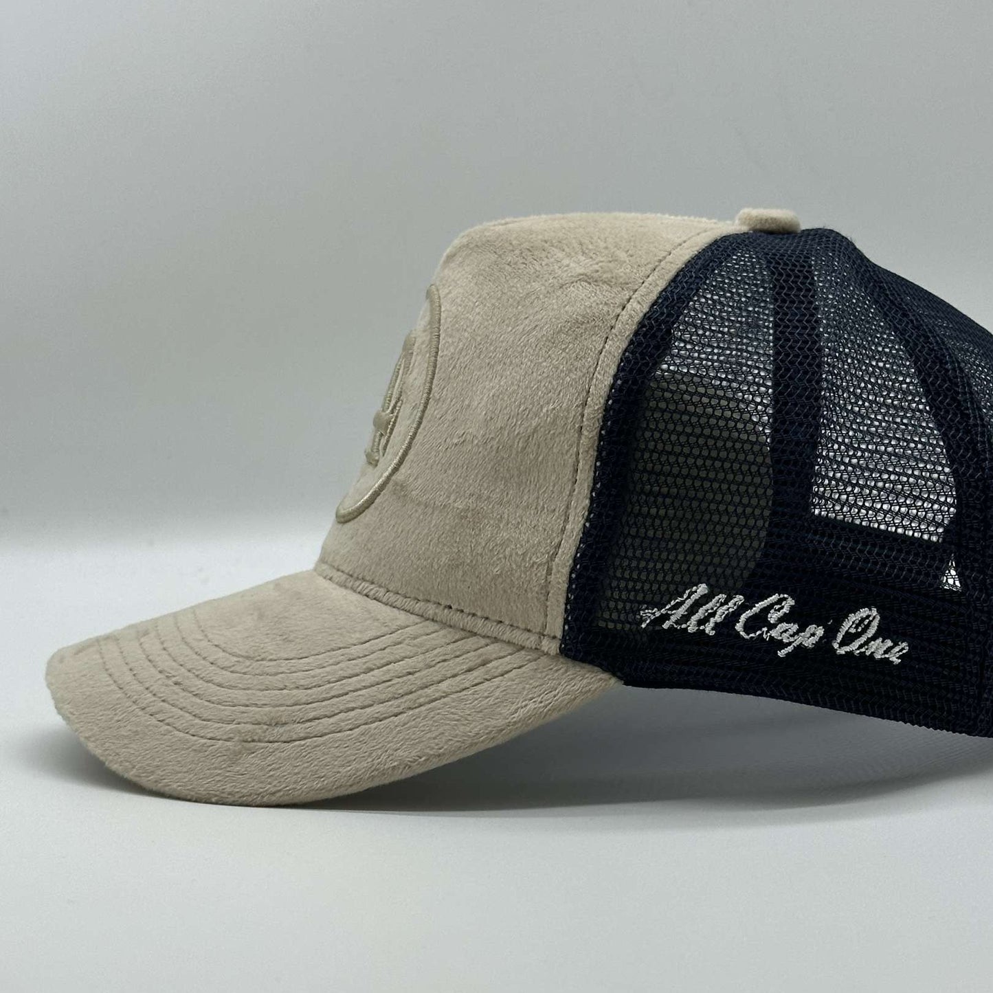 The Beige Velvet cap