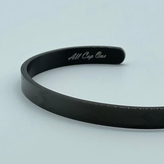 The black cuff bracelet