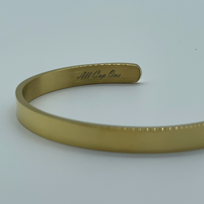 Gold cuff bracelet