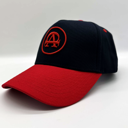 The darkblue and red snapback