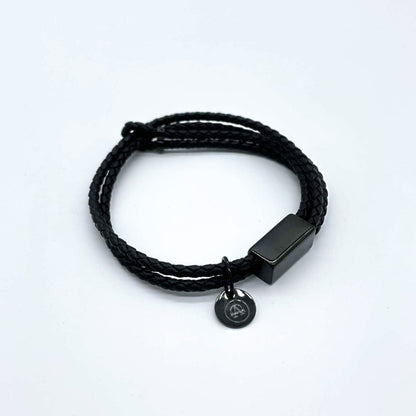 The "All Black Leather Bracelet"